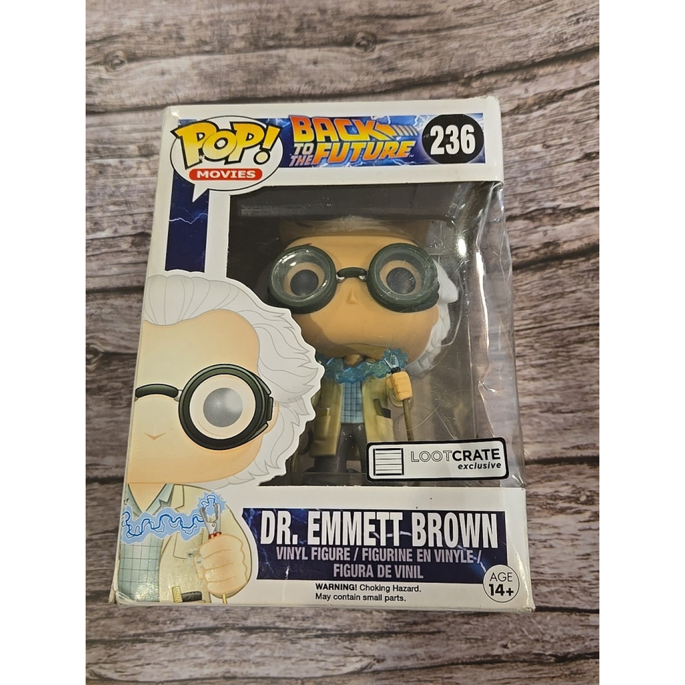 Funko Pop! Vinyl: Back to the Future - Dr. Emmett Brown - Loot Crate ,(LR8)